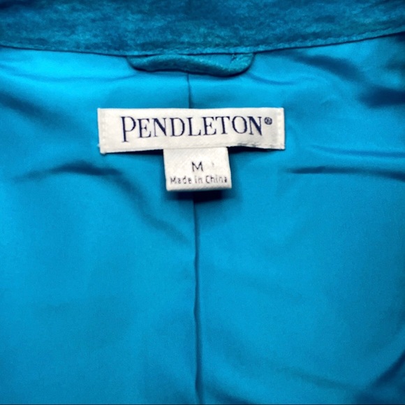 Pendleton Turquoise Suede Jacket - Picture 7 of 8